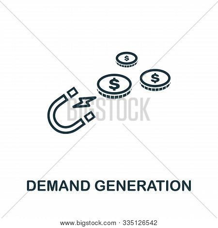 Demand Generation Outline Icon. Thin Line Concept Element From Crm Icons Collection. Creative Demand