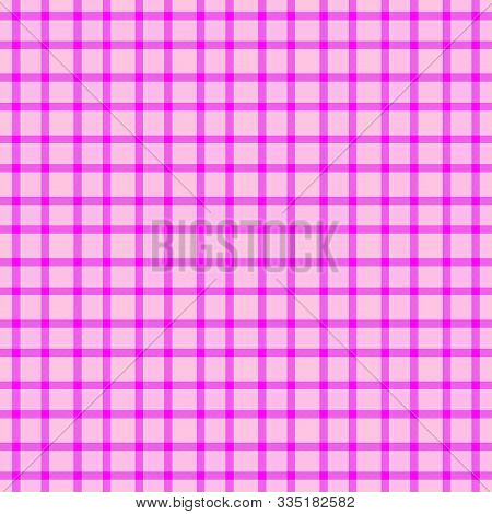 Tartan Pink Sweet Textured Seamless Tileable Girlish Pattern Wallpaper