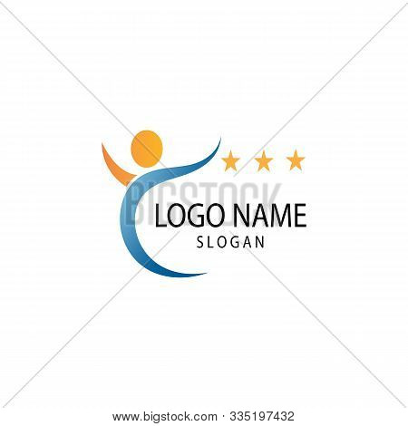 Human Character Logo Sign Illustration Vector Design