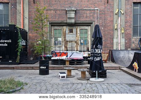 11, August, 2019, Gdansk, Poland. Electricians Street, Ulica Elektrykow, Located In Gdansk.