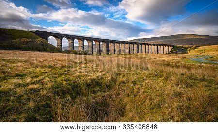 Railway Viaduct At Ribblehead, Which Carries The Settle To Carlisle Railway Across Batty Moss Spanni