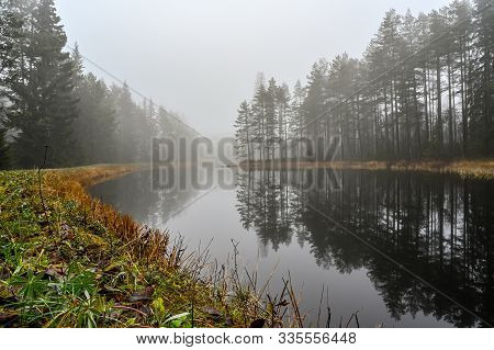 Channel Near Nykroppa In Varmland Sweden November 2019