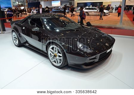 Geneva, Switzerland, March 06-2018: Lancia Stratos At Gims