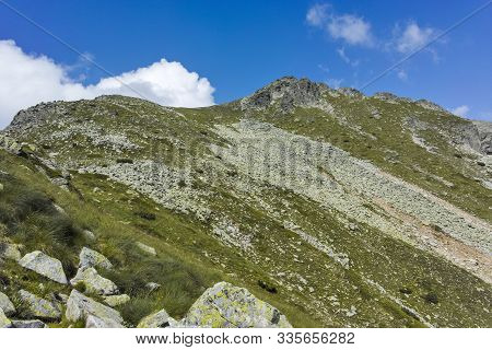Landscape From Hiking Trail From Kupen Peaks To Orlovets Peak, Rila Mountain, Bulgaria