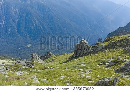 Amazing Landscape From Lovnitsa Peak, Rila Mountain, Bulgaria