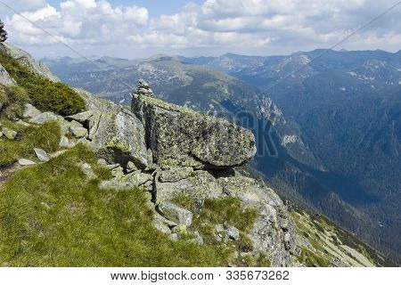 Amazing Landscape From Lovnitsa Peak, Rila Mountain, Bulgaria