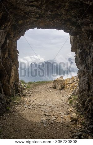 Pasubio Mountain In The Italian Alps In Spring