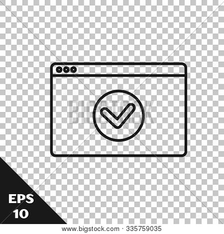 Black Line Secure Vector Photo Free Trial Bigstock
