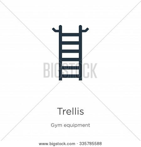 Trellis Icon Vector. Trendy Flat Trellis Icon From Gym Equipment Collection Isolated On White Backgr