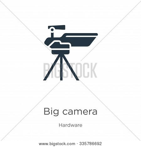 Big Camera Icon Vector. Trendy Flat Big Camera Icon From Hardware Collection Isolated On White Backg