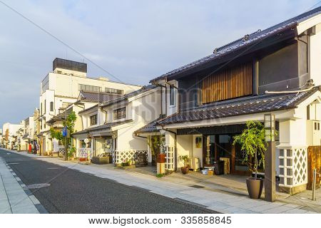 Matsumoto, Japan - October 1, 2019: View Of The Nakamachi-dori Street, In The Historic Nakamachi Dis