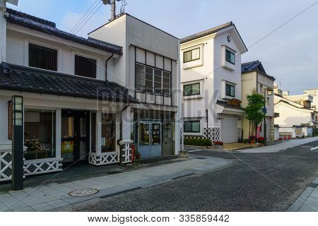 Matsumoto, Japan - October 1, 2019: View Of The Nakamachi-dori Street, In The Historic Nakamachi Dis