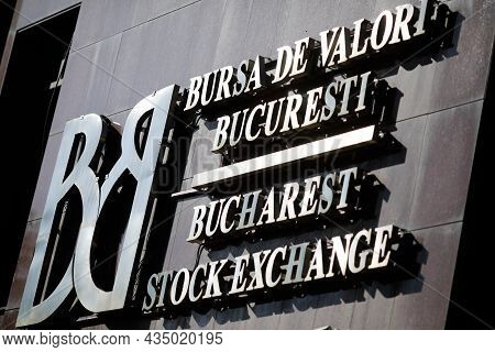 Bucharest, Romania - October 4, 2021: Bucharest Stock Exchange Building.