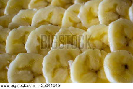 Dried Banana Chips Fried In Coconut Oil.
