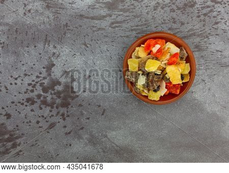 Dried Banana Chips Fried In Coconut Oil.