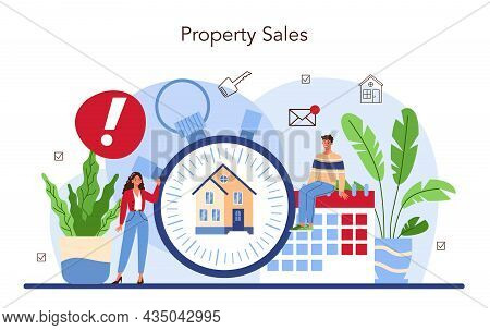 Real Estate Agency Service. Assistance In Property Selling, Buyer