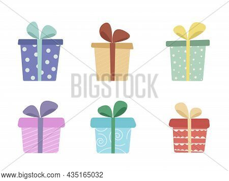 Different Gift Boxes Set For Holidays And Party