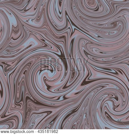 Seamless Twirly Swirly Abstract Liquid Marble Surface Pattern Design For Print
