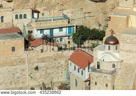 Mar Saba Greek Orthodox Monastery In Israel.