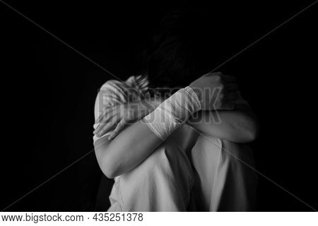 Image Of A Woman Who Is Sad