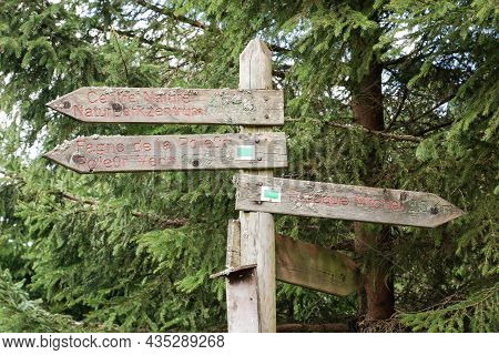 The High Fens, Hoge Venen, Belgium, Signal Van Botrange