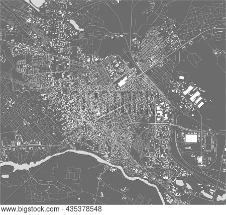 Map Of The City Of Zhytomyr, Ukraine