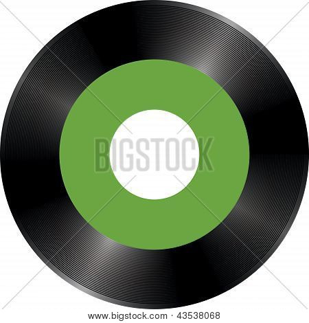 CD-ROM in the style of vinyl