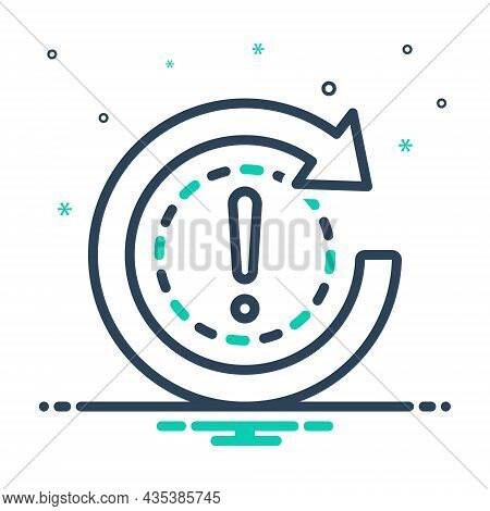 Mix Icon For Occurrence Accident Circumstance Alert Phenomena Taper