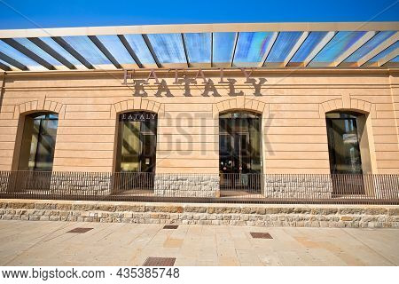 Trieste, Italy, September 30 2021: Eataly Food Store In Trieste Facade And Logo View. Eataly Is Famo