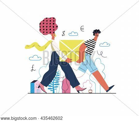 Startup Illustration. Concept Of Building New Business