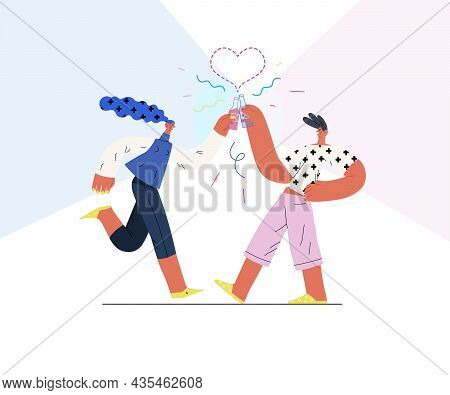 Startup Illustration. Concept Of Building New Business