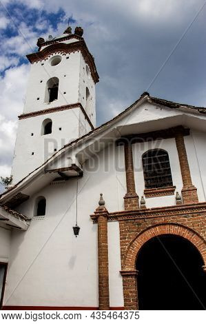 The Historic Capilla De San Francisco Built In 1746 At The City Of Guadalajara De Buga In Colombia