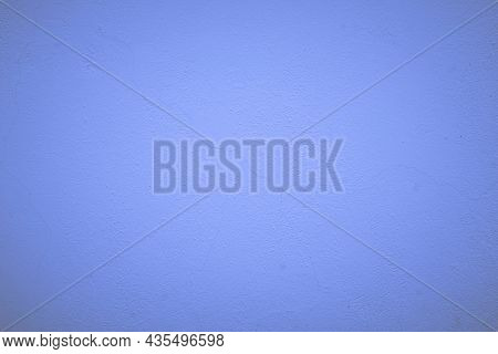 Abstract Concept White Blue Wall For Background. Rough Plaster Wall For The Blue Background, Retro B