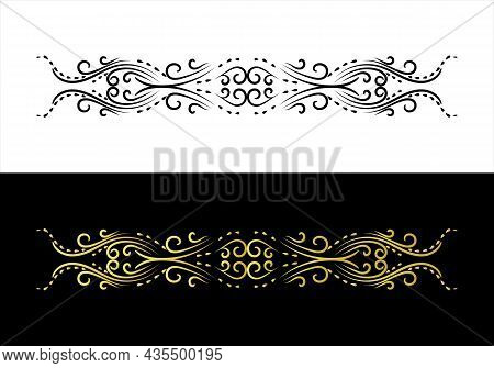 Floral Cut File With Space In The Midle, Filigree Ornate Page Borders. Decorative Scroll Frame