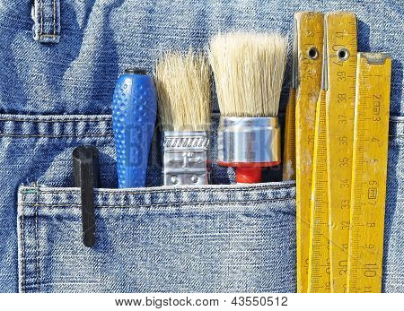 Werkzeuge im Taschenformat Jeansblau
