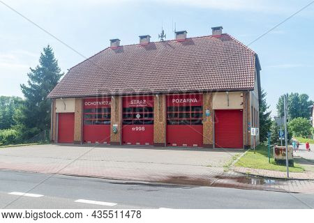 Gdansk, Poland - July 15, 2021: Volunteer Fire Brigade Gdansk - Sobieszewo.