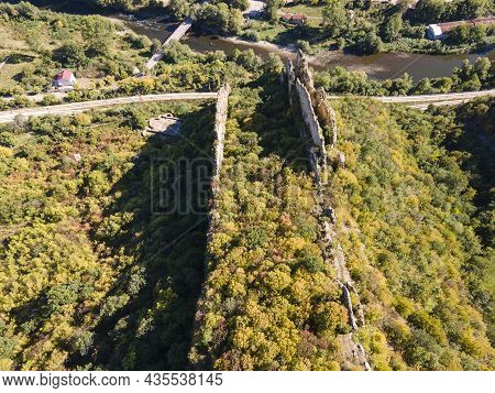 Aerial View Of Rock Formations Ritlite At Iskar River Gorge, Balkan Mountains, Bulgaria