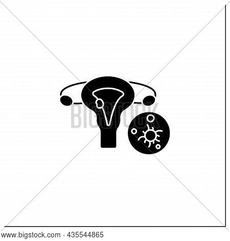 Uterine Cancer Glyph Vector & Photo (Free Trial) | Bigstock