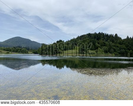 Picturesque Small Mountain Accumulation Lake Mrzla Vodica - Gorski Kotar, Croatia (slikovito Malo Go
