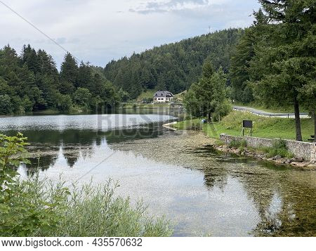 Picturesque Small Mountain Accumulation Lake Mrzla Vodica - Gorski Kotar, Croatia (slikovito Malo Go