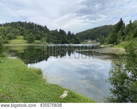 Picturesque Small Mountain Accumulation Lake Mrzla Vodica - Gorski Kotar, Croatia (slikovito Malo Go