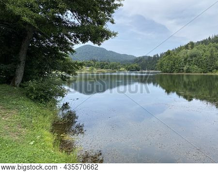 Picturesque Small Mountain Accumulation Lake Mrzla Vodica - Gorski Kotar, Croatia (slikovito Malo Go
