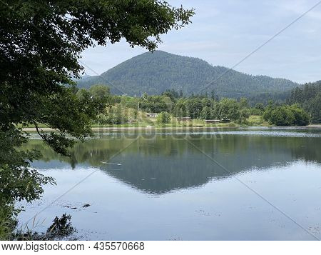 Picturesque Small Mountain Accumulation Lake Mrzla Vodica - Gorski Kotar, Croatia (slikovito Malo Go