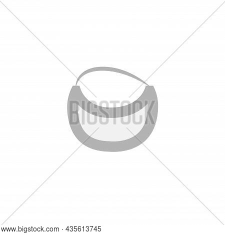 Baby Apron Bib Isolated Illustration. Apron Bib Flat Icon On White Background. Apron Bib Clipart.