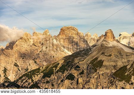 Peaks Of Monte Rudo Or Rautkofel, Croda Dei Rondoi Or Schwalbenkofel, Torre Dei Scarperi Or Schwaben