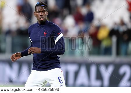 Torino, Italy. 7 October. Paul Pogba  Of France  During Warm Up Before The  Uefa Nations League Semi