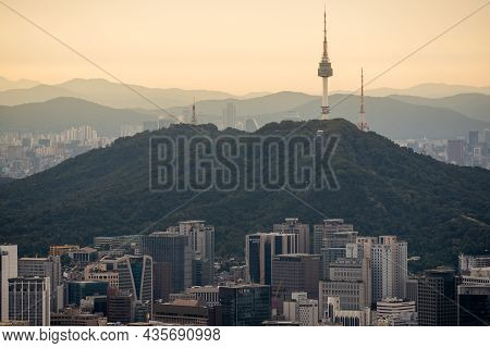 Seoul Tower On Namsan Mountain In Central Seoul South Korea On 19 September 2021