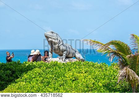 Isla Mujeres, Cancun, Mexico - September 13, 2021: Punta Sur - Southernmost Point Of Isla Mujeres, M