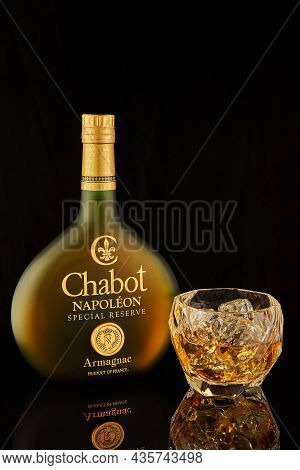 Armagnac Chabot, Napoleon Special Reserve Made In France With Glass.