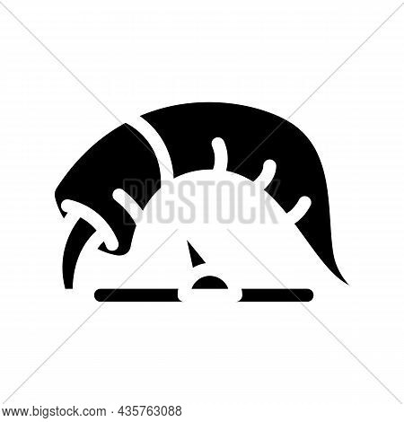 Pepper Low Taste Scale Glyph Icon Vector. Pepper Low Taste Scale Sign. Isolated Contour Symbol Black